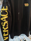 logo hooded top black - VERSACE - BALAAN.