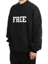 Women's Free Embroidery Distressed Sweatshirt Black - BALENCIAGA - BALAAN 2