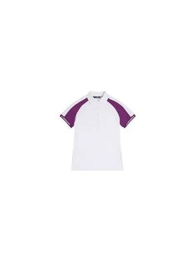 Women's Perinne Polo Short Sleeve T-Shirt White - J.LINDEBERG - BALAAN 2