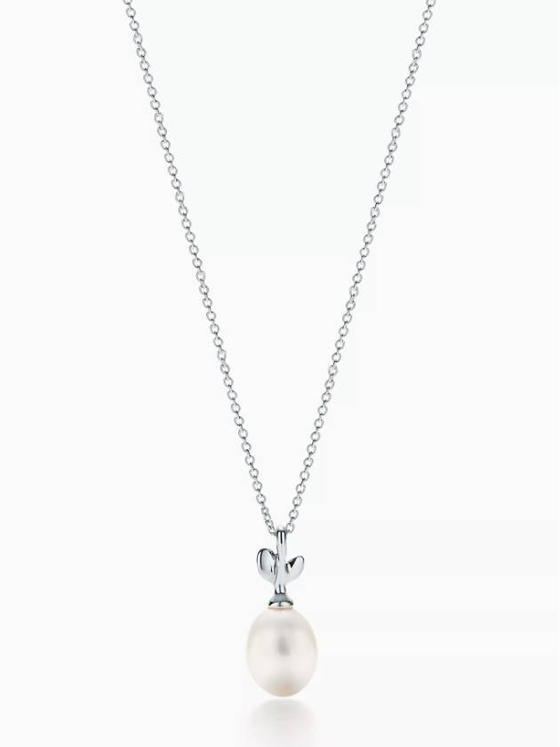 Tiffany Paloma Picasso Olive Leaf Pearl Pendant 35249508 - TIFFANY & CO. - BALAAN 1