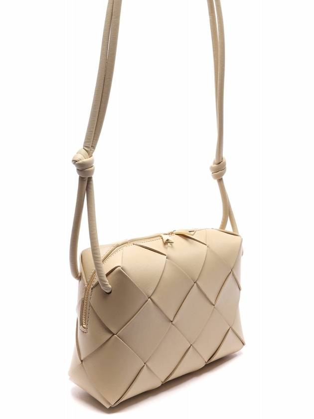 Cassette Intrecciato Small Cross Bag Beige - BOTTEGA VENETA - BALAAN 4