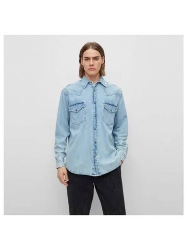 Pocket Western Denim Shirt50489489 462 - BOSS - BALAAN 1