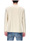 crew neck logo print long sleeve t-shirt beige - JACQUEMUS - BALAAN.