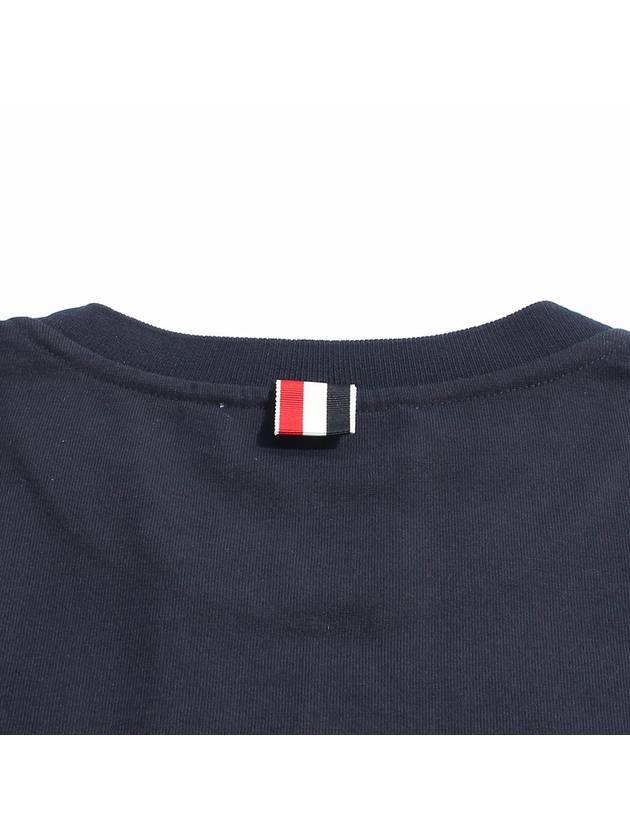 Midweight Jersey Short Sleeve T-Shirt Navy - THOM BROWNE - BALAAN 7