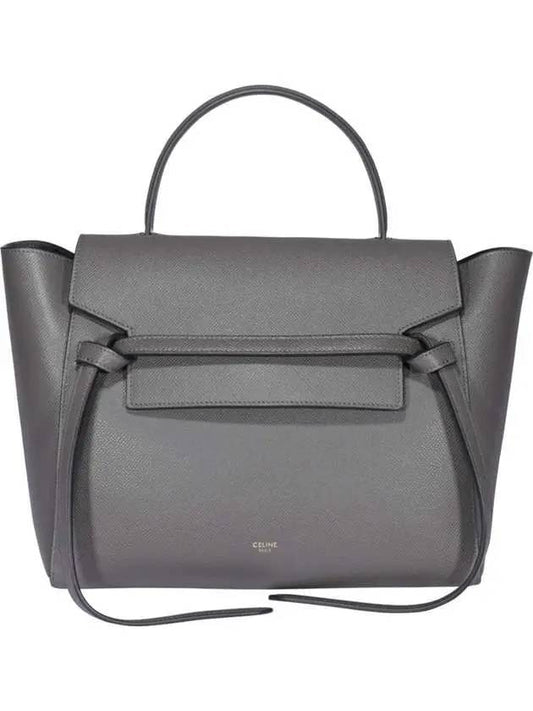 Mini Belt Tote Bag Grey - CELINE - BALAAN 1