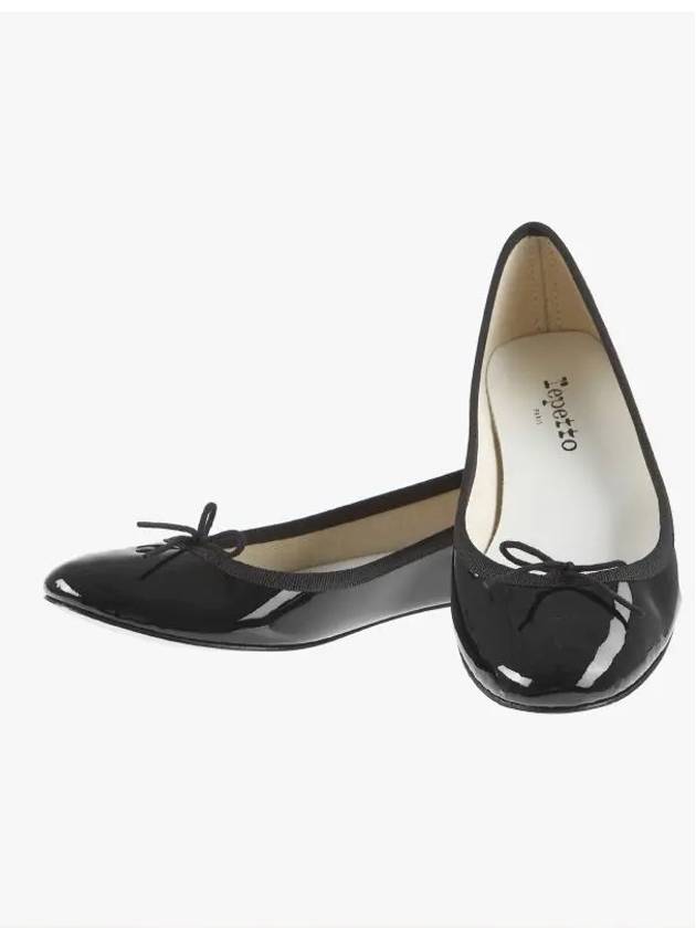 Women's Cendrillon Leather Ballerinas Flat Black - REPETTO - BALAAN 4