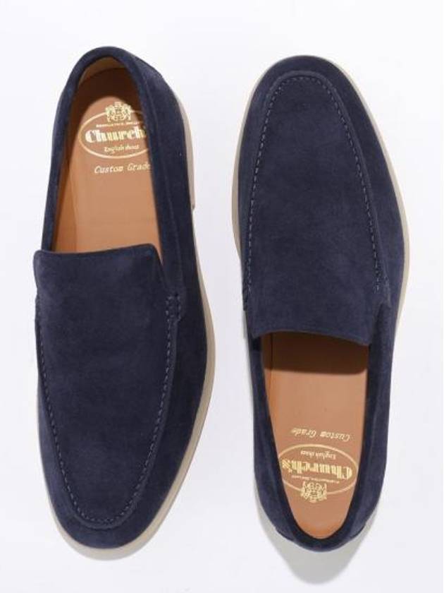 Greenfield Suede Loafer Navy - CHURCH'S - BALAAN 2