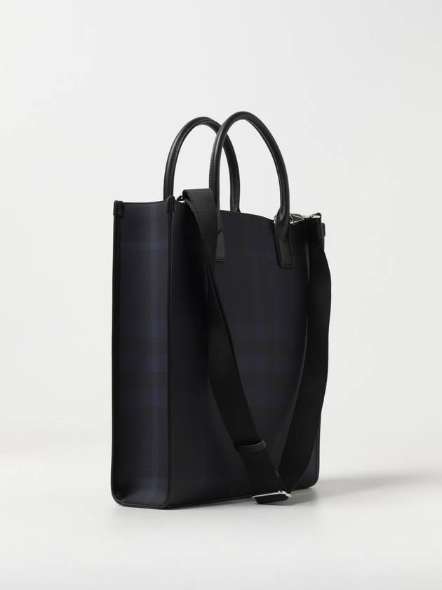 Slim Vertical Denny Tote Bag Navy - BURBERRY - BALAAN 3