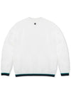 UNI Regular fit windproof Round Sweater WHITE - MEASPHERA - BALAAN 2