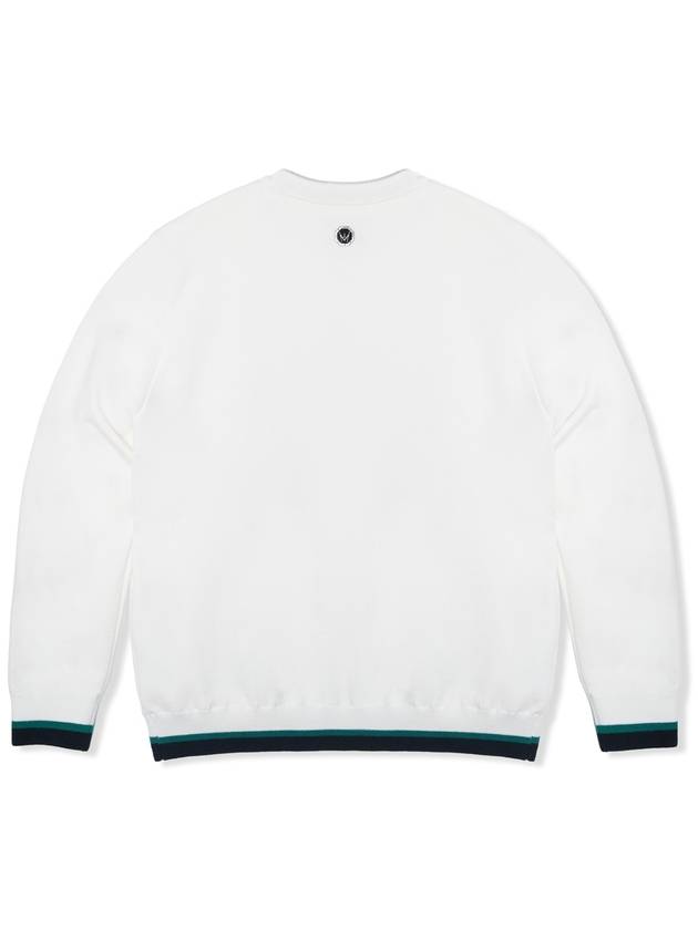 UNI Regular fit windproof Round Sweater WHITE - MEASPHERA - BALAAN 2