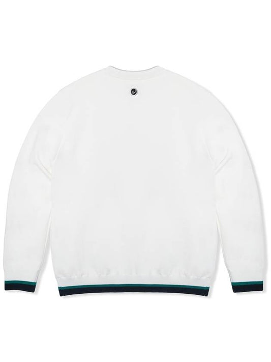 UNI Regular fit windproof Round Sweater WHITE - MEASPHERA - BALAAN 2