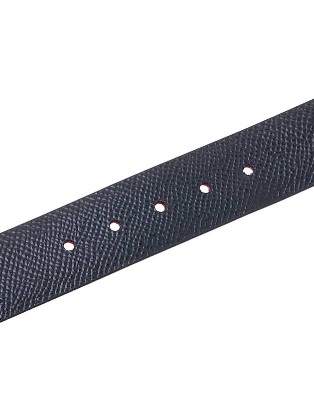 Reversible Gancini Leather Belt Black Lipstick Red - SALVATORE FERRAGAMO - BALAAN 9