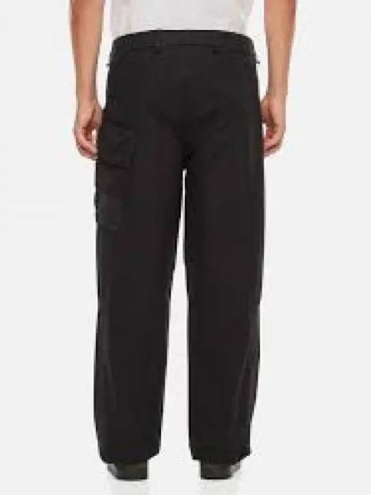 50 Fili Stretch Cargo Straight Pants Black - CP COMPANY - BALAAN 2