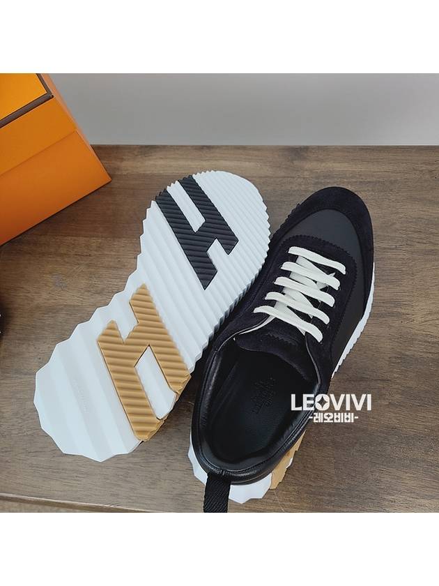 Bouncing Low Top Sneakers Noir - HERMES - BALAAN 8