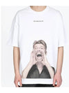 David Bowie Oversized Fit Short Sleeve T-Shirt White - IH NOM UH NIT - BALAAN 5