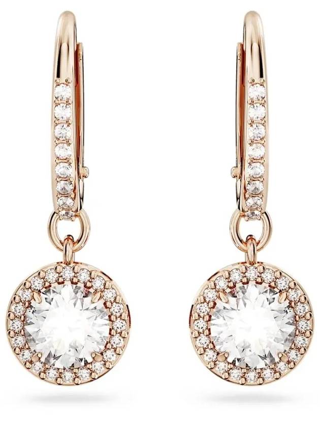 Una Angelic Constella Drop Earrings Rose Gold - SWAROVSKI - BALAAN 3