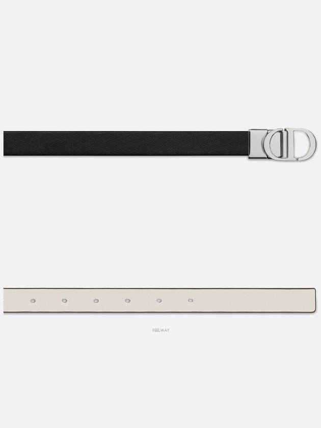 30 Montaigne Reversible Leather Belt Black - DIOR - BALAAN 8