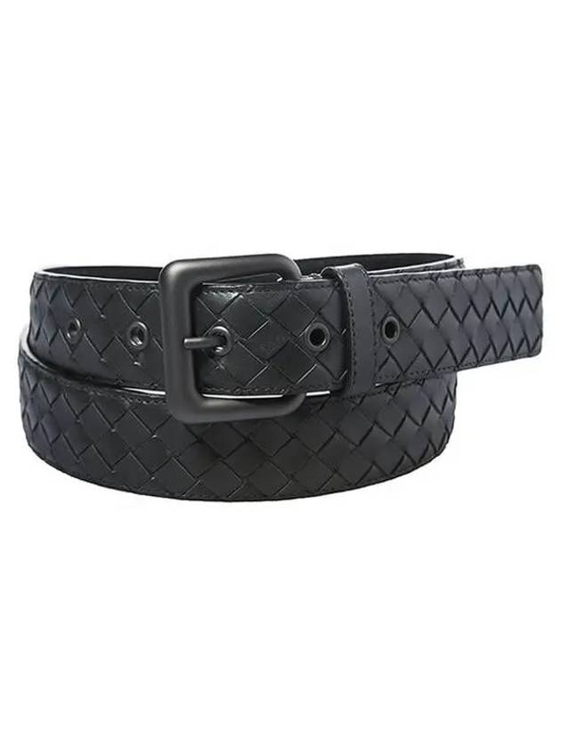 Intrecciato Leather Belt Grey - BOTTEGA VENETA - BALAAN 2