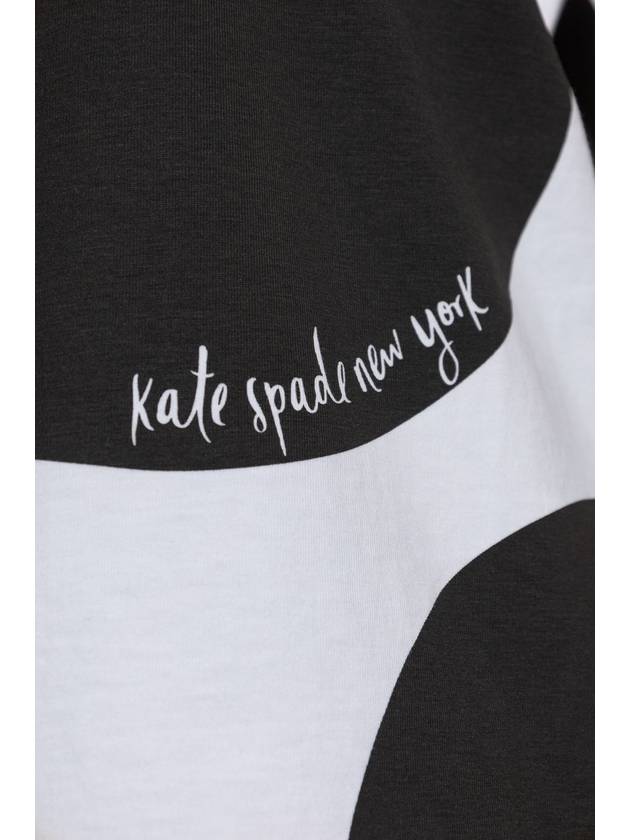 Kate Spade Cotton T-shirt With Round Neckline, Women's, White - KATE SPADE - BALAAN 5