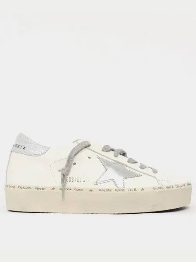 Hi Star White Metallic Silver Heel Tab Sneakers - GOLDEN GOOSE - BALAAN 2