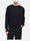 De Coeur Embroidery Crewneck Knit Top Black - AMI - BALAAN 3