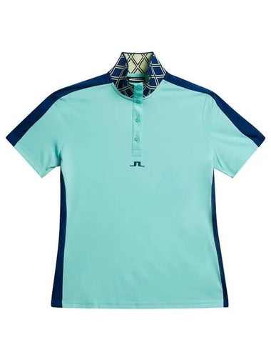 Women s Pip Golf Polo Aruba Blue GWJT09010 O492 - J.LINDEBERG - BALAAN 1