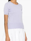 Bea Embroidery Logo Knit Top Lavender - VIVIENNE WESTWOOD - BALAAN 4