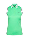 Leslie Sleeveless PK Shirt Green - J.LINDEBERG - BALAAN 2