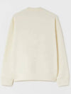 Logo Printing Oversized Cotton Sweatshirt Cream - JIL SANDER - BALAAN 4