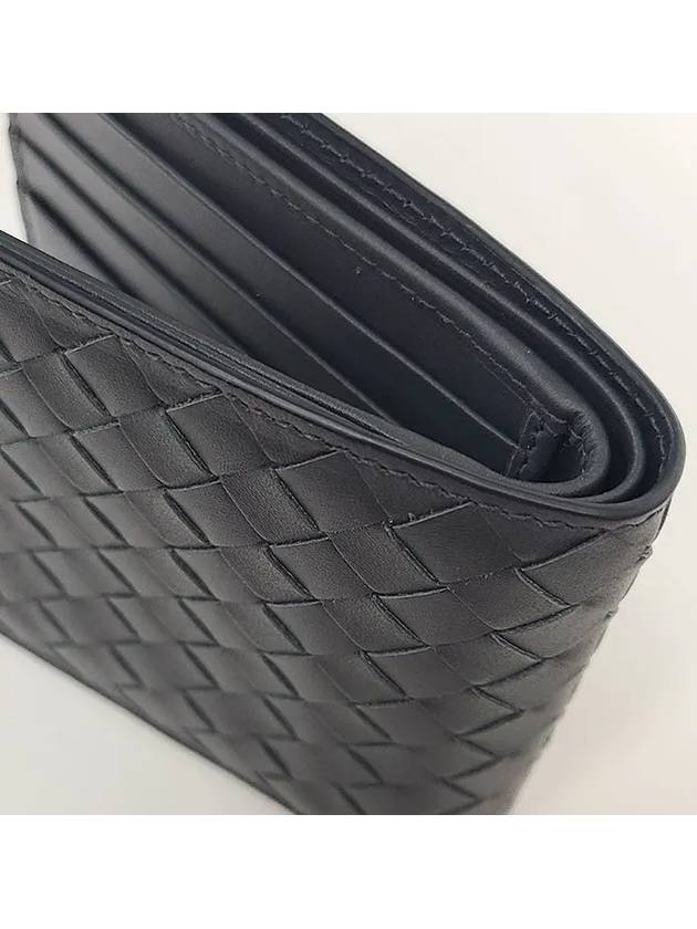 Intrecciato Weaving Half Wallet Dark Grey - BOTTEGA VENETA - BALAAN 7