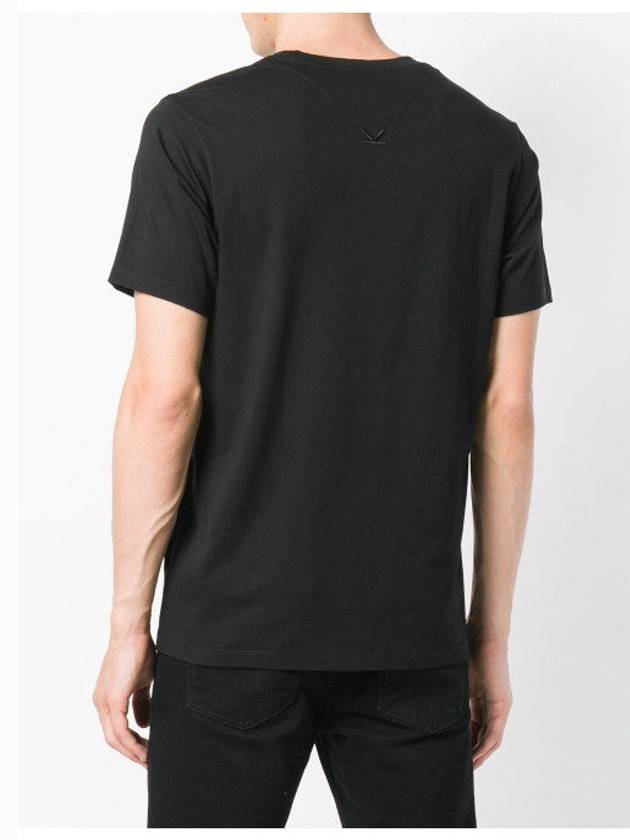 Kenjo Logo Black Cotton TShirt F005TS0924SG - KENZO - BALAAN 2