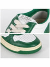 Women's Medalist Green Tab Leather Low Top Sneakers White - AUTRY - BALAAN 6