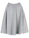 Lurex Jersey A-Line Skirt Silver - VALENTINO - BALAAN.