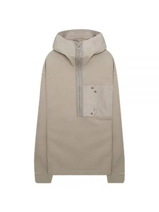 Snap Pocket Hooded Anorak Beige - TEN C - BALAAN 2