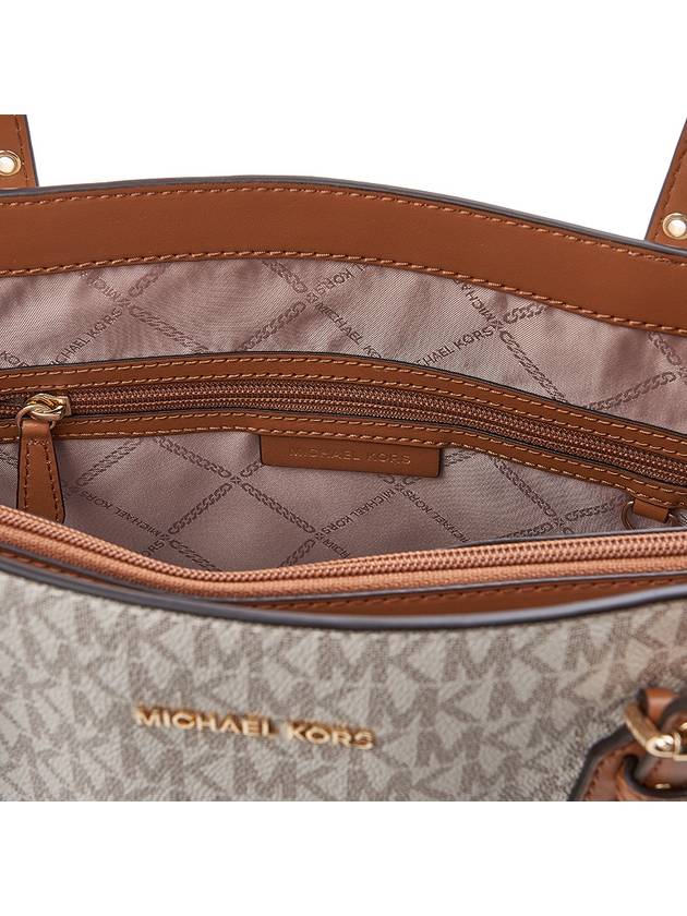 Voyager Small Logo Tote Bag Vanilla - MICHAEL KORS - BALAAN 11