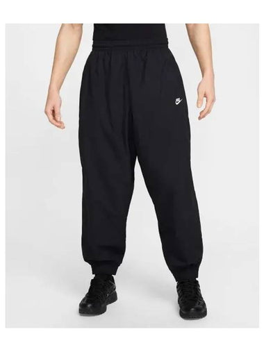 Club Woven Track Pants Black - NIKE - BALAAN 1