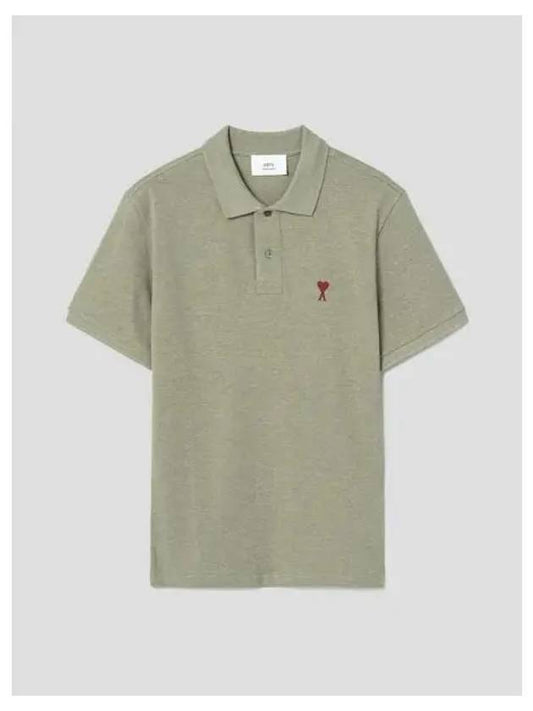 Unisex Di Coere Polo T shirt Blouse Southern Khaki Domestic Product GM0024030436769 - AMI - BALAAN 1