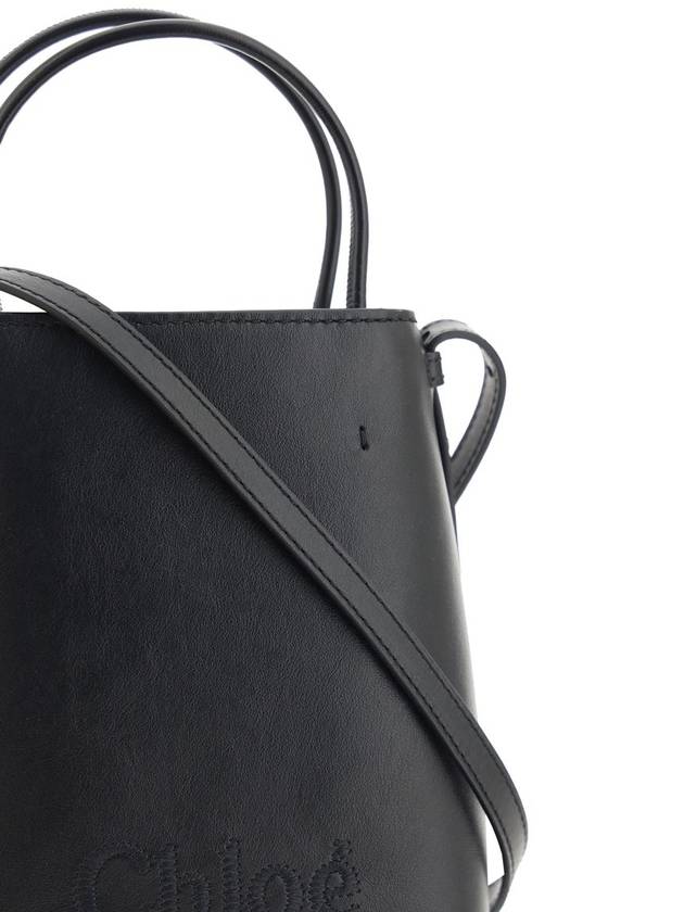 Sense Micro Calfskin Tote Bag Black - CHLOE - BALAAN 4