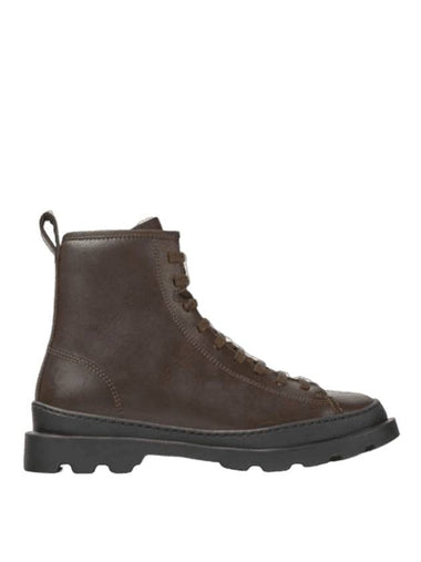 Brutus Medium Lace-Up Worker Boots Dark Brown - CAMPER - BALAAN 1