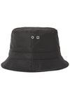 Le Bob Ovalie Nylon Bucket Hat Black - JACQUEMUS - BALAAN 6