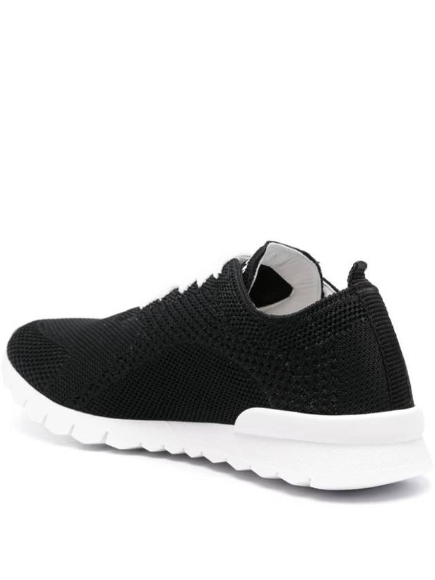 Fit Knit Low Top Sneakers Black - KITON - BALAAN 4