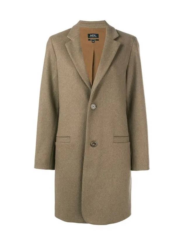 Wool Single Coat Taupe - A.P.C. - BALAAN 2