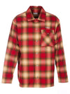 Flannel Check Long Sleeve Shirt Yellow Red - MONCLER - BALAAN 1