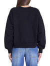 Jersey Print Cotton Sweatshirt Black - GUCCI - BALAAN 4