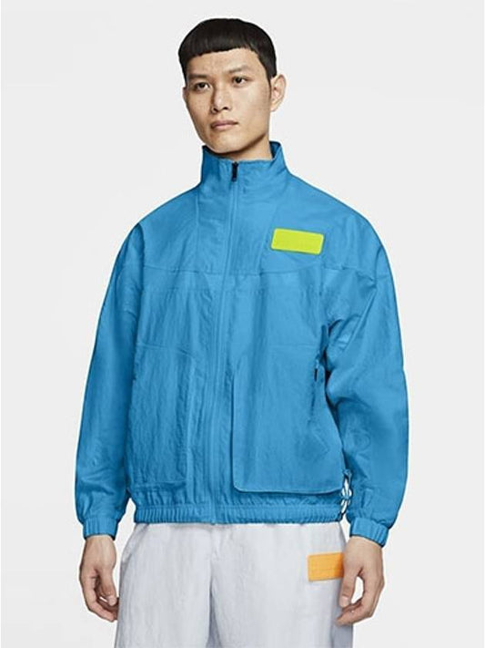 01-CN4579-446-Jordan-23 Engineered Woven Jacket-Blue - NIKE - BALAAN 1