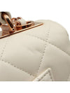 White Lambskin Champagne Gold Trendy CC Top Handle Flap 2WAY A92236 - CHANEL - BALAAN 7