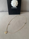 CC logo necklace darling ribbons champagne gold ABE163 - CHANEL - BALAAN 10