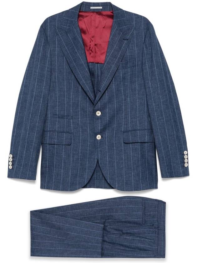 Brunello Cucinelli Suit Blue - BRUNELLO CUCINELLI - BALAAN 1