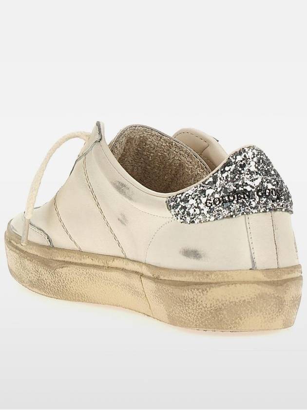 Soul Star Glitter Tab Low Top Sneakers White - GOLDEN GOOSE - BALAAN 4