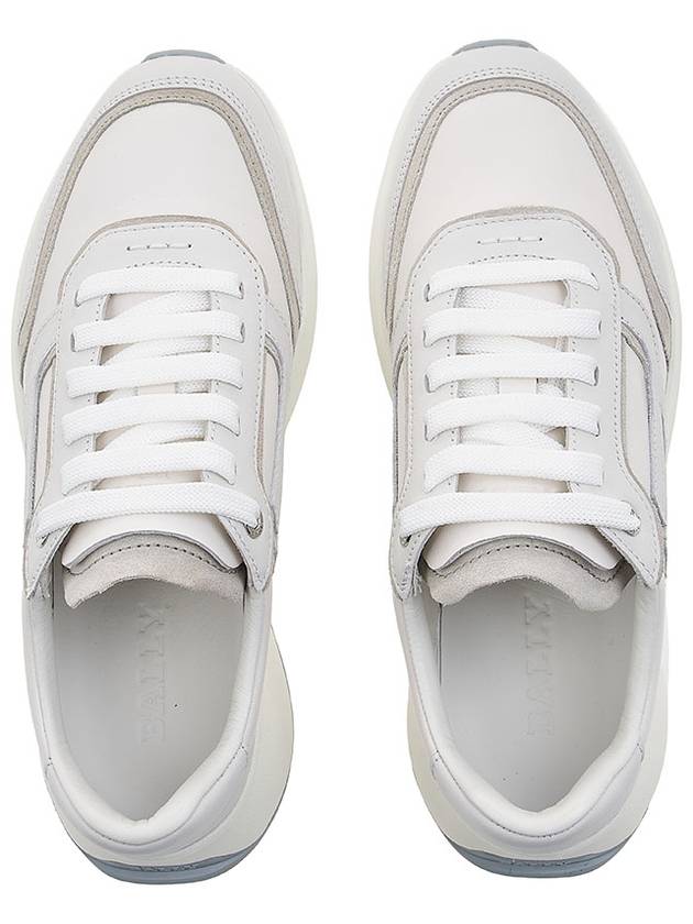 Men's Demmy Leather Low Top Sneakers White - BALLY - BALAAN 7